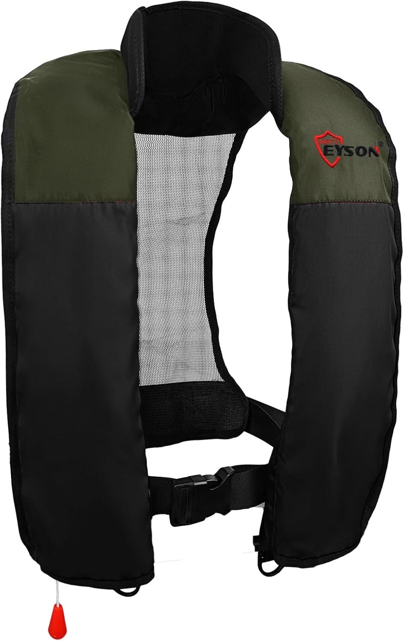 NAUTISHIELD Manual Inflatable Life Jacket,Preserver PFD for Adults,Life Vest for Adults,Supports Weight up to 330 pounds - Image 1